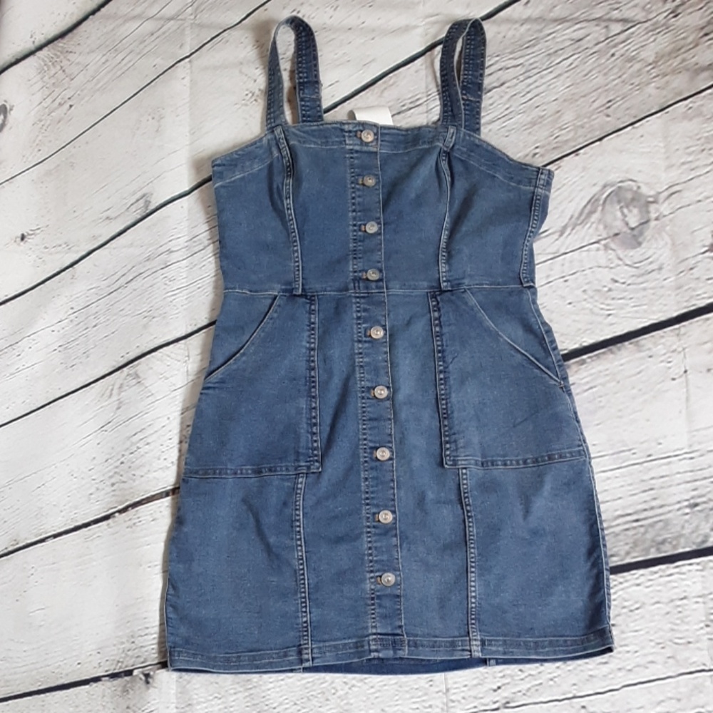 Denim Jumper Dress